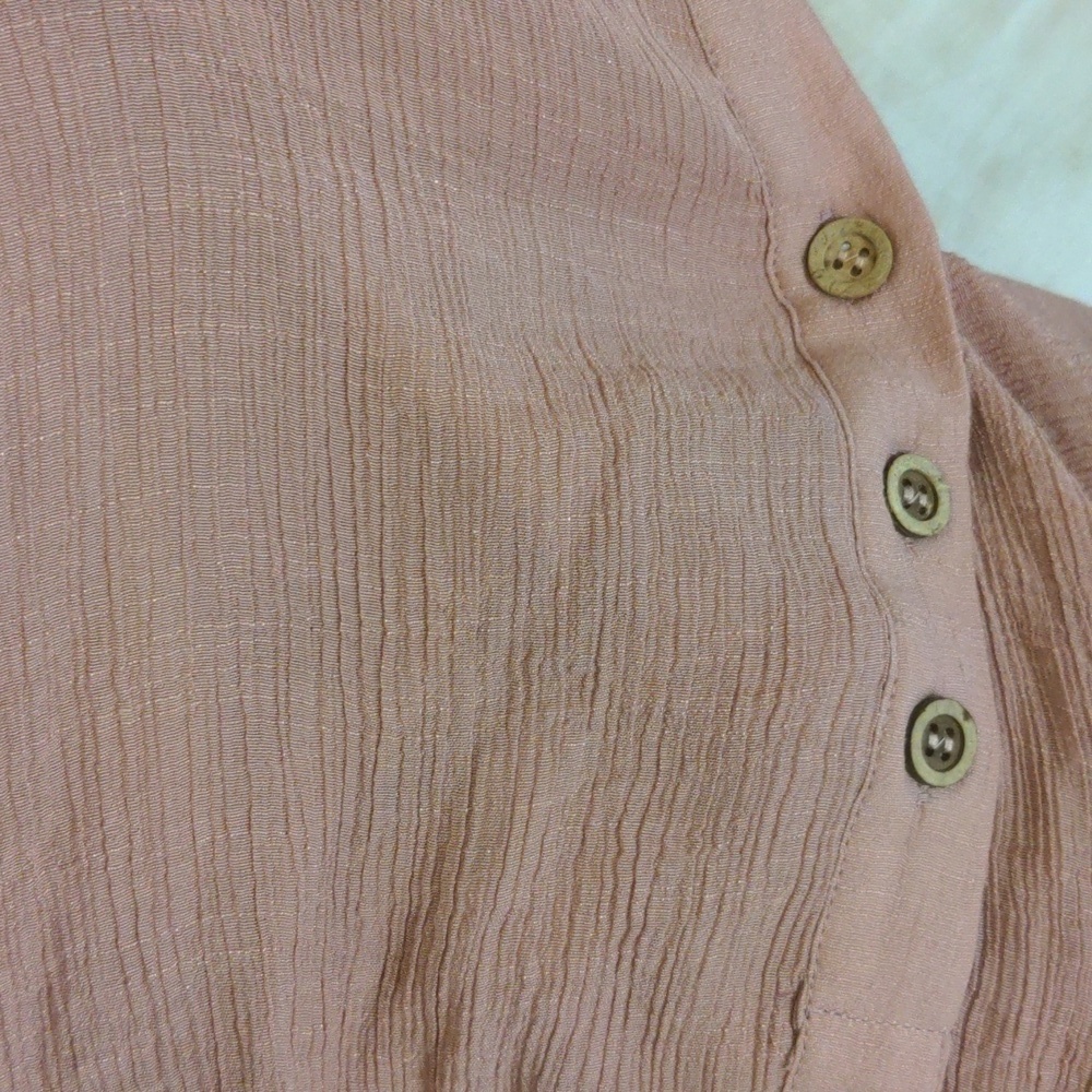 Apricot collared 2 layer dusty pink top size 14. - Picture 7 of 10